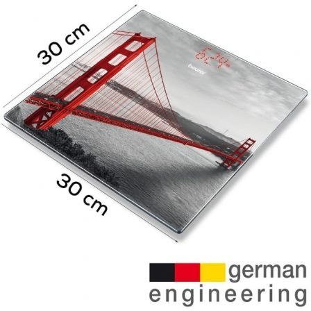 Beurer GS-215 San Francisco Báscula Digital de Vidrio